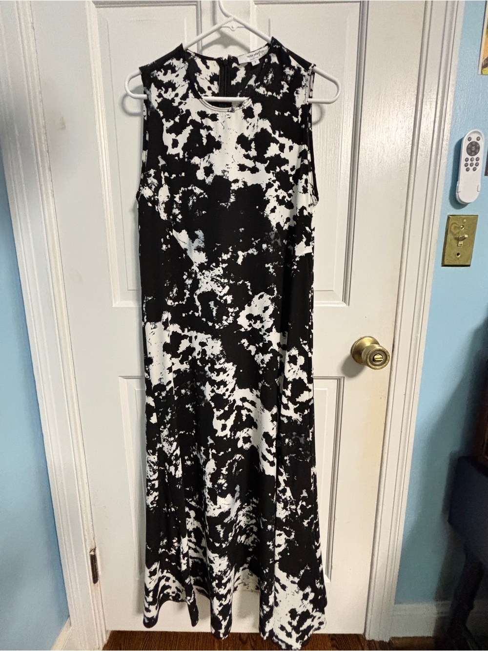 Victor Alfaro Collective Black and White Abstract long dress sz small